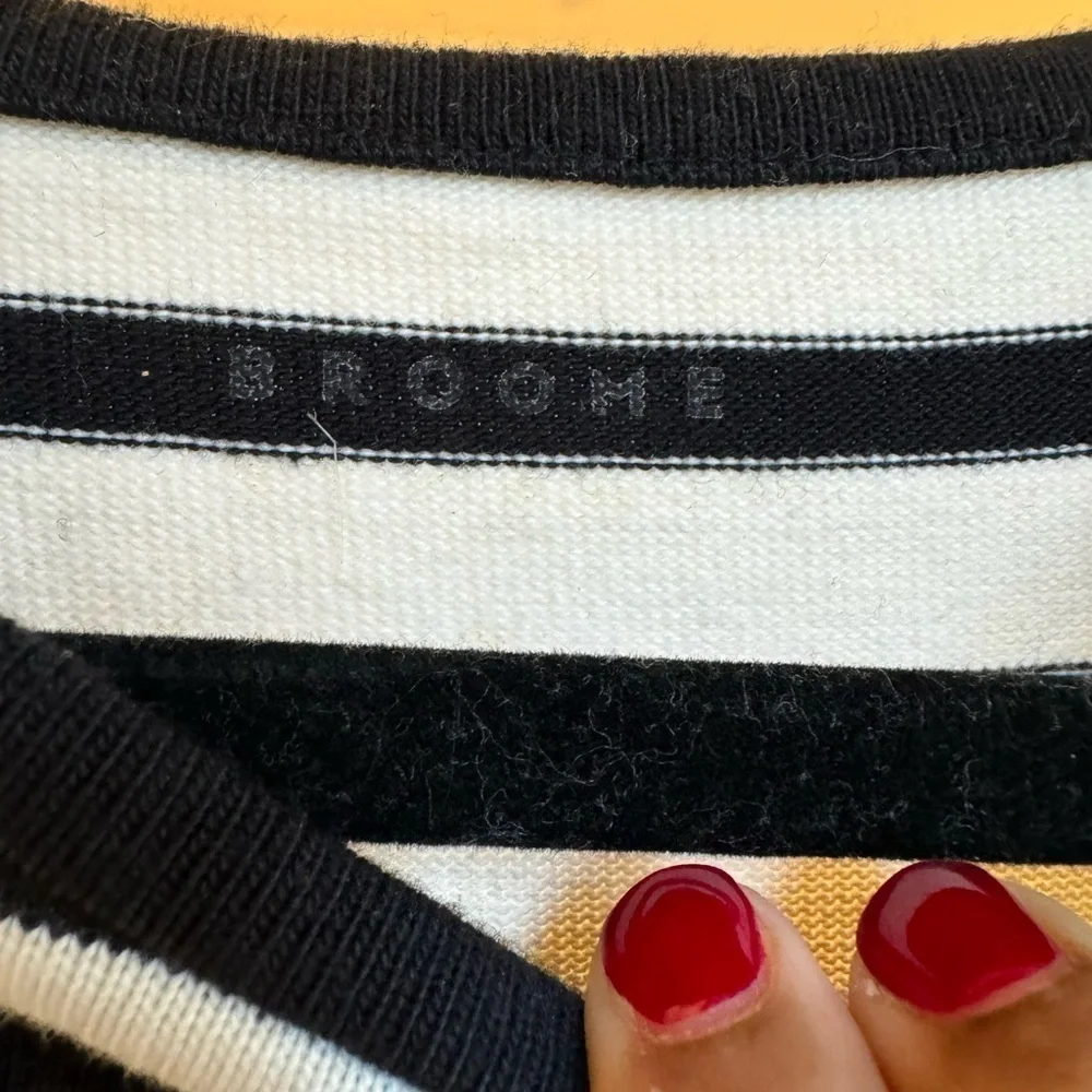 Brooke Street by Kate Spade Striped Flutter Tassel Shirt
